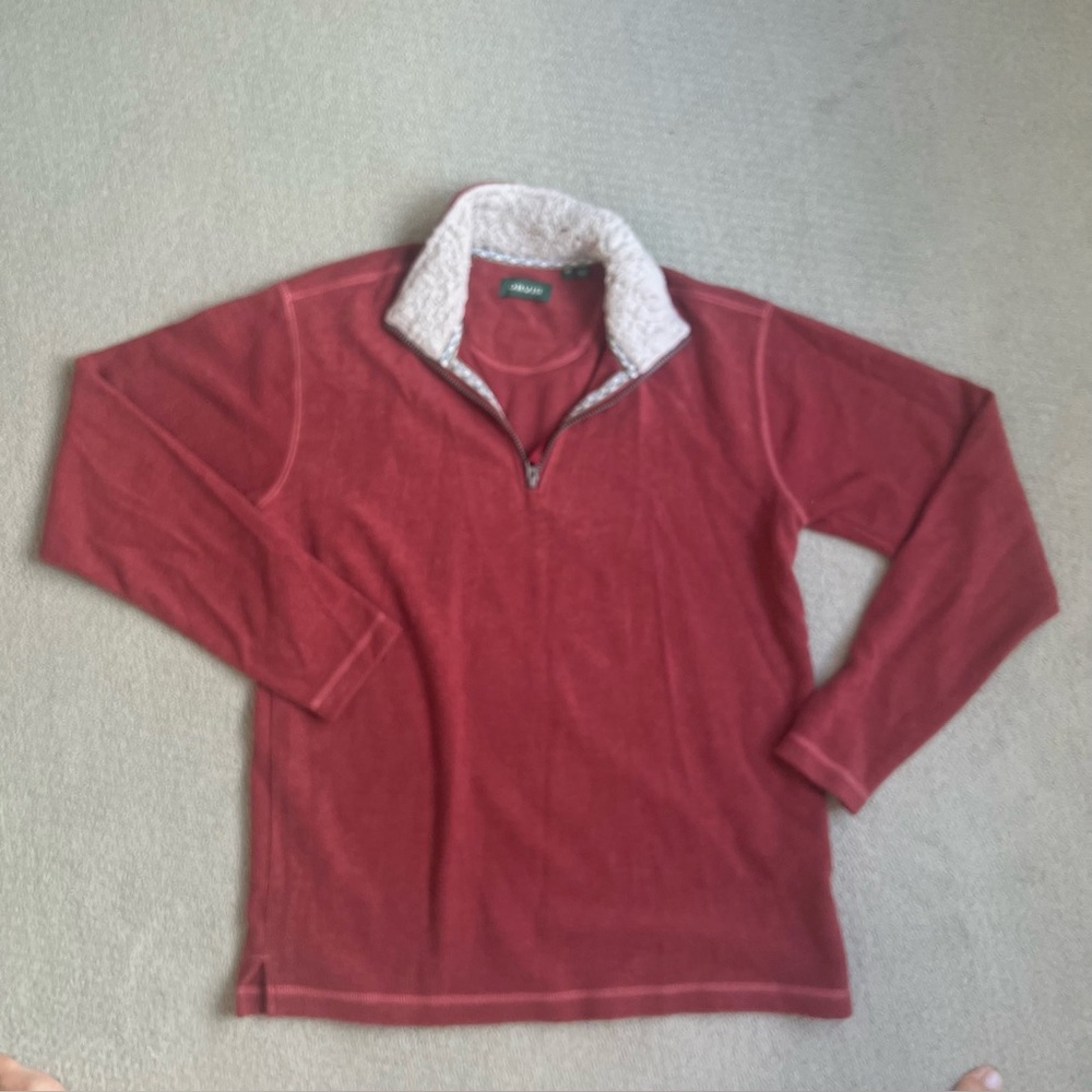 Orvis Men's Signature 1/4 Zip Pullover Sweater Sweatshirt Size M